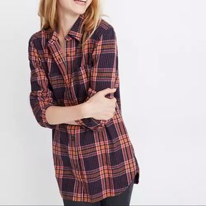 Madewell Classic Ex-Boyfriend Flannel, size S EUC